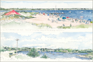 Dowses Beach and East Bay, Osterville by MEMullin