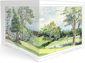The First Tee wraparound notecard by MEMullin