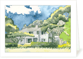 MEMullinArt - At the End of Winfield Lane Notecard