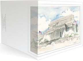 The National Archives notecard by MEMullinArt