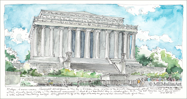The Lincoln Memorial print by MEMullin