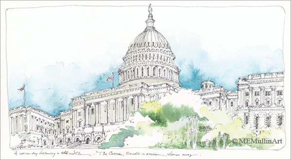 The Capitol Building print by MEMullin