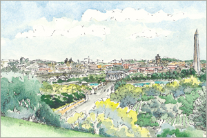 The View From Arlington House print by MEMullin