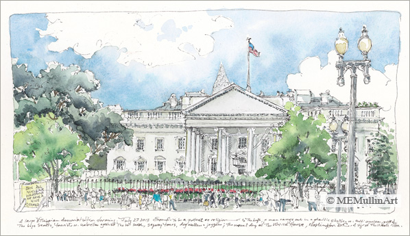 The White House print by MEMullin