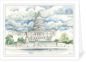 The National Archives notecard by MEMullinArt