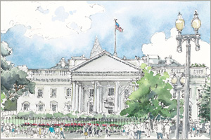 The White House print  by MEMullin