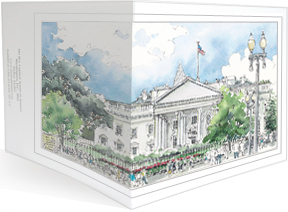 The White House wraparound notecard by MEMullin