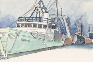 MEMullinArt - The Tremont, on the Boston Fish Pier