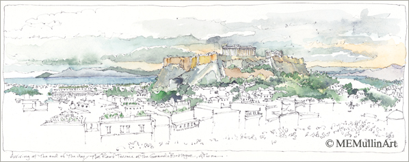 The Parthenon, Athens print by Mary Mullin