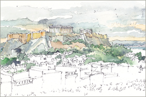 The Parthenon, Athens by MEMullin