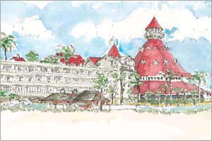 The Hotel Del Coronado by MEMullin