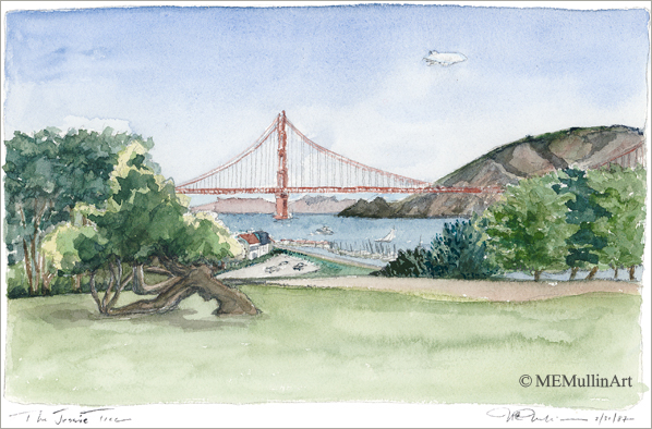 The Jessie Tree, Golden Gate Bridge print by Mary Mullin