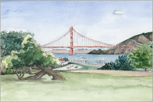 MEMullinArt - The Jessie Tree, Golden Gate Bridge