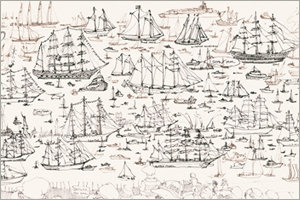 Tall Ships, New York Harbor Bicenntenial by MEMullin